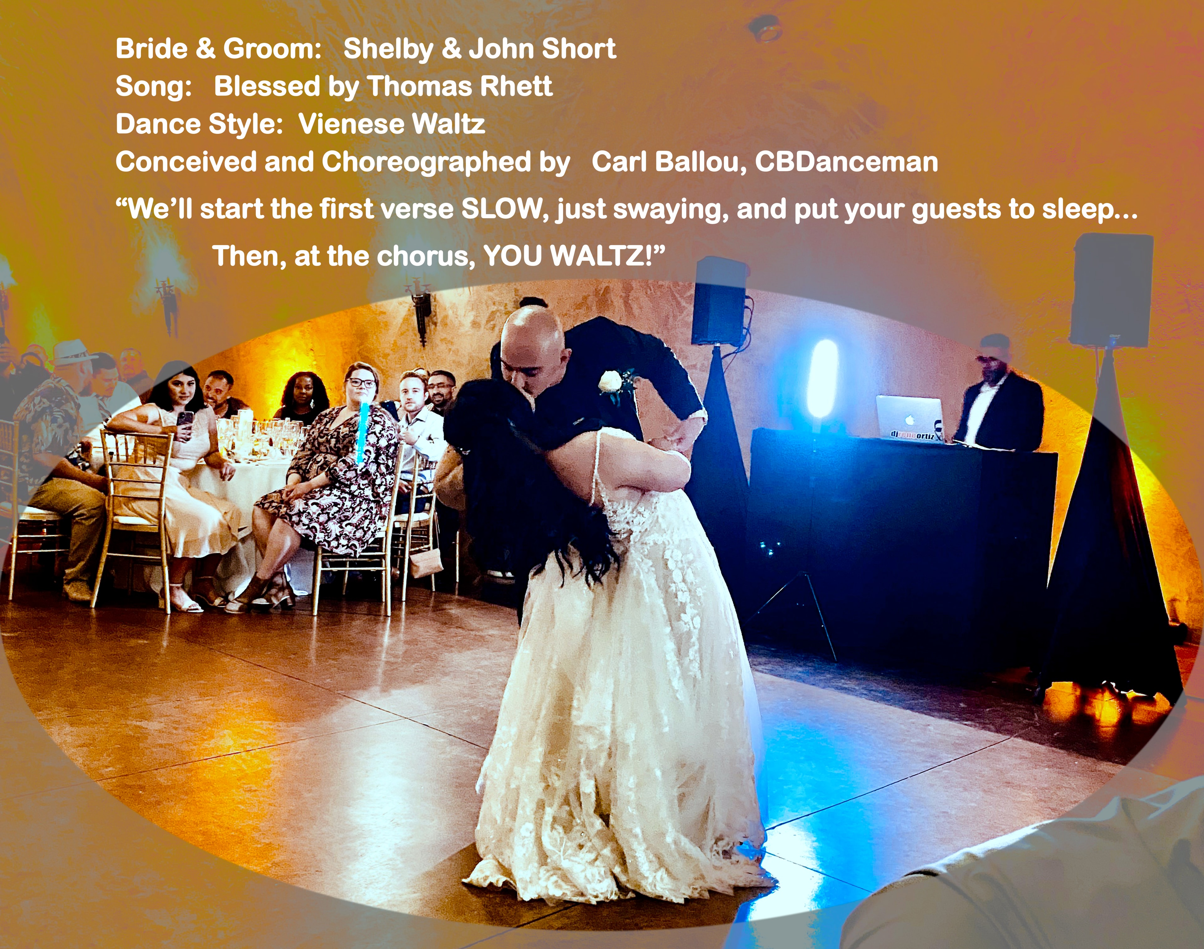 Shelby and John Short first dance choreographed to Blessed by Thomas Rhett — Viennese Waltz